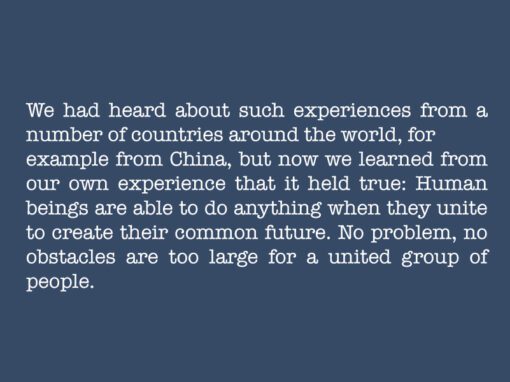 Nature is represented by the wind, while the forces of society are planning nuclear power plants, motorways, military bases and more dehumanising structures around us.